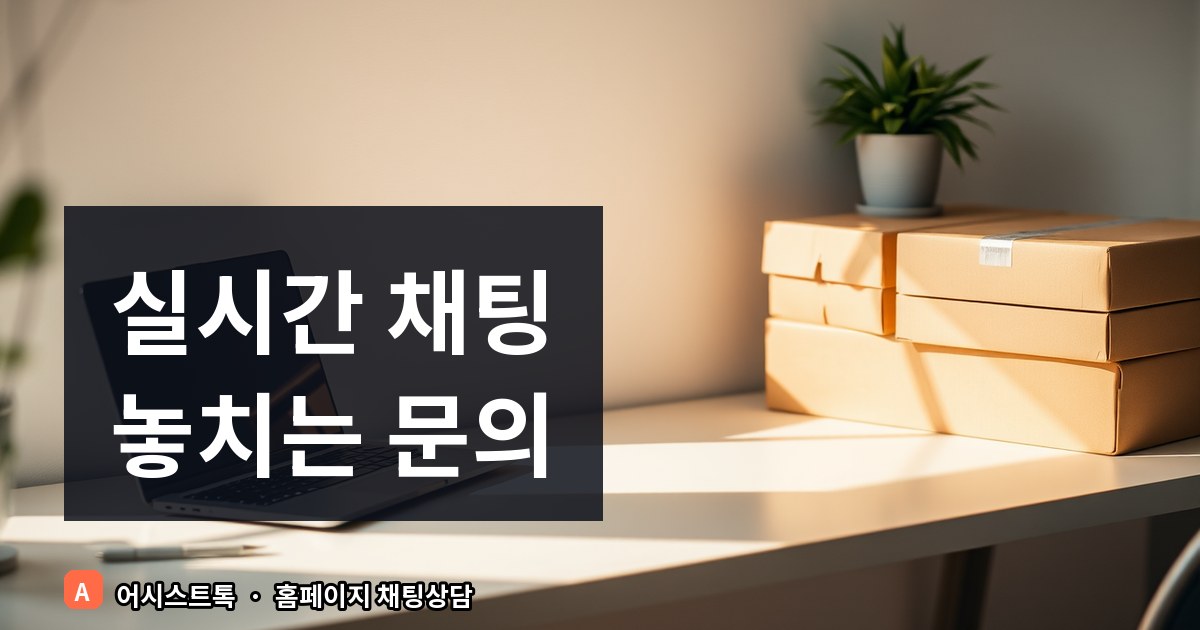 비전문가도 쉽게 설치하는 홈페이지 실시간 채팅 위젯 설정