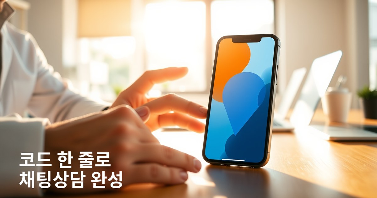실시간 채팅상담 위젯: 코드 한 줄로 고객 문의 전환율 높이는 법