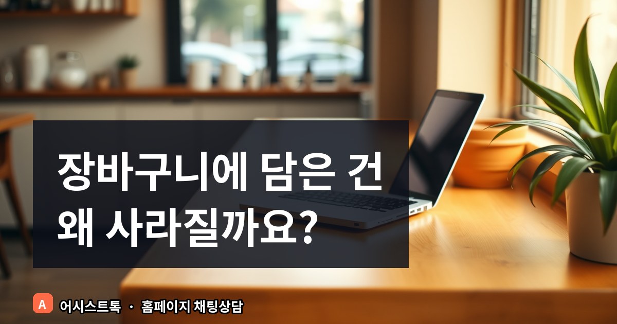 카페24 장바구니 이탈 막는 실시간 채팅상담 위젯 배치