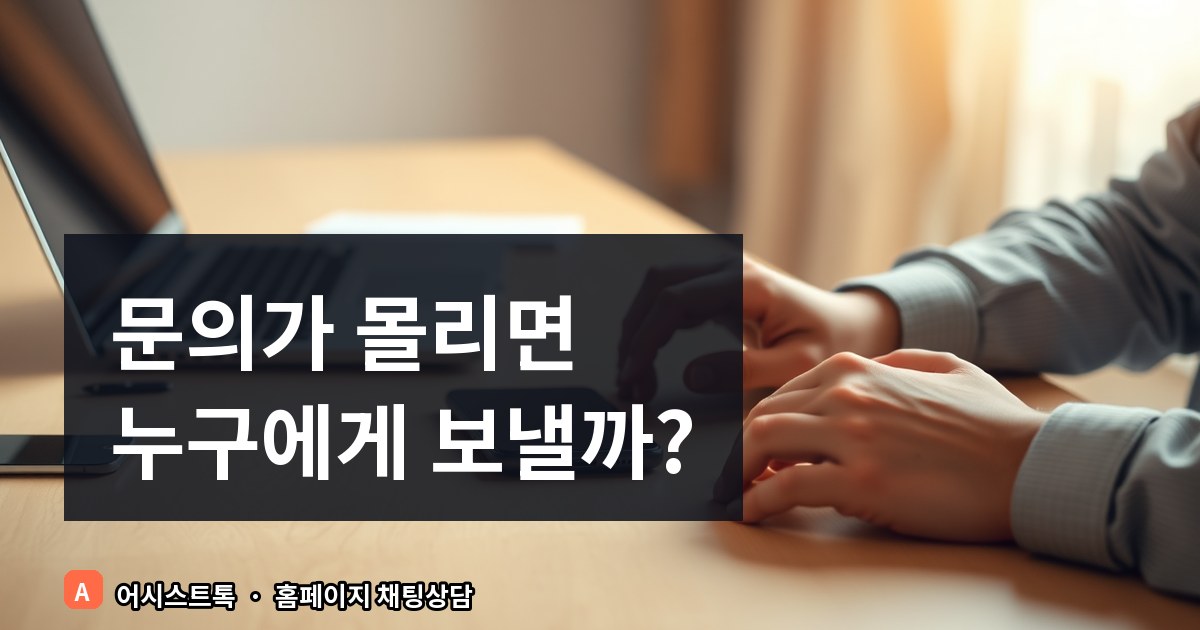 상담 담당자 배정 방법과 효율적인 문의 처리 전략
